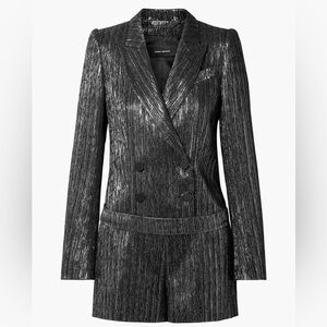 Isabel Marant Derron Metallic Double-Breasted Playsuit